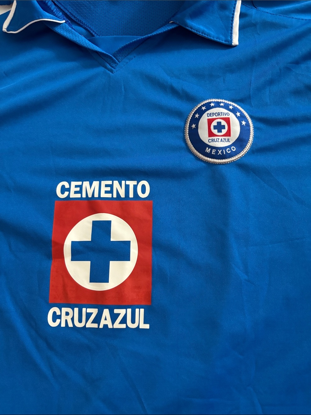 Cruz Azul Mexico Soccer Jersey Blue Futbol Shirt Unisex Large Vintage - Picture 3 of 8